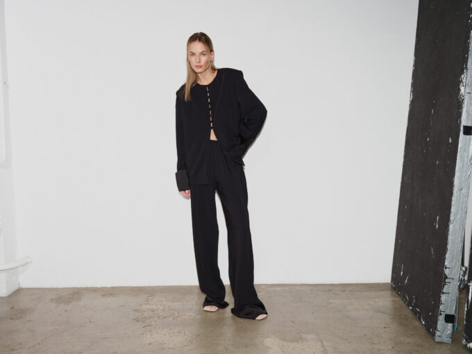 Rhea Black Soft-Tailored Blazer