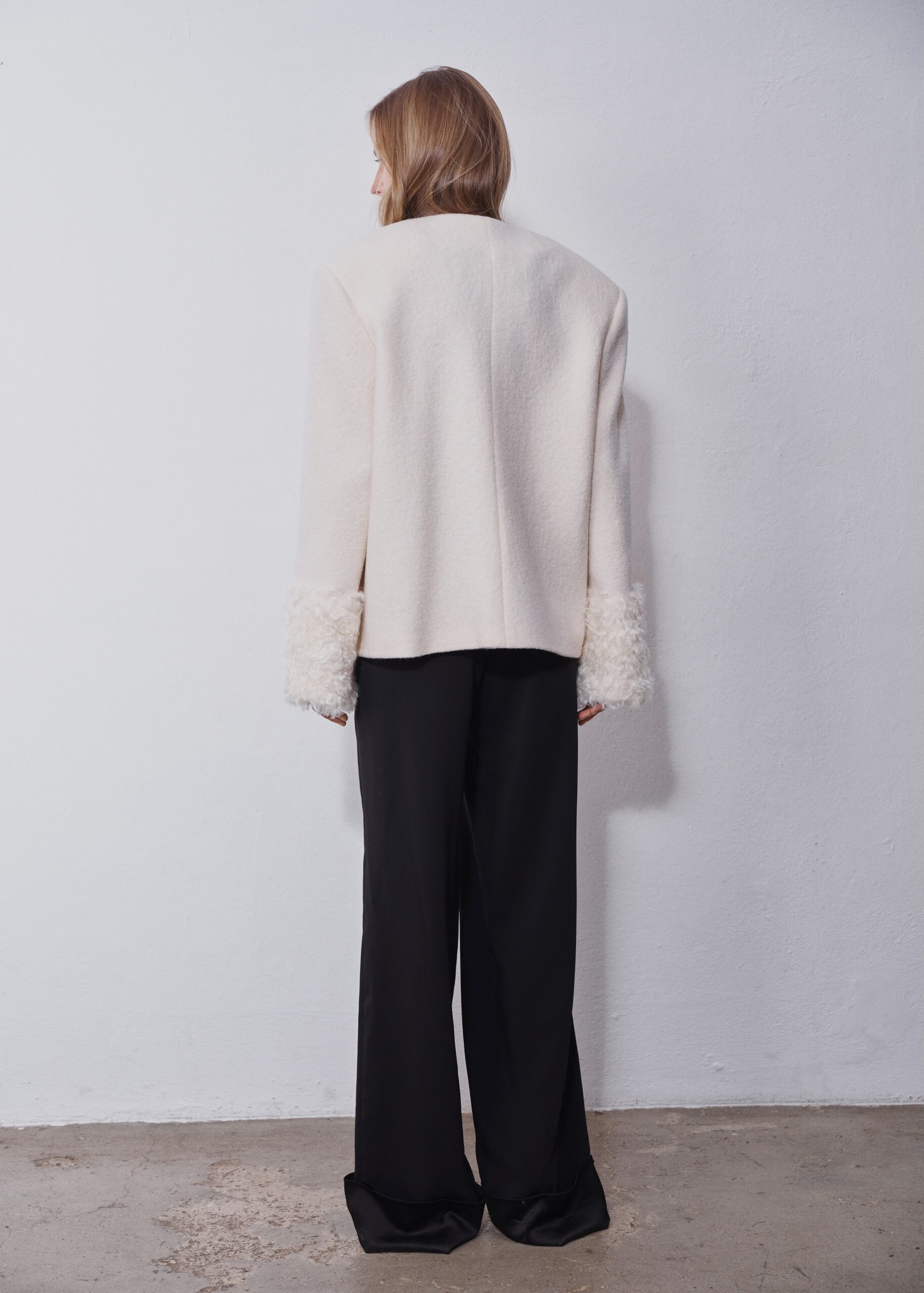 Rhea Black Soft-Tailored Pants - obrazek 3