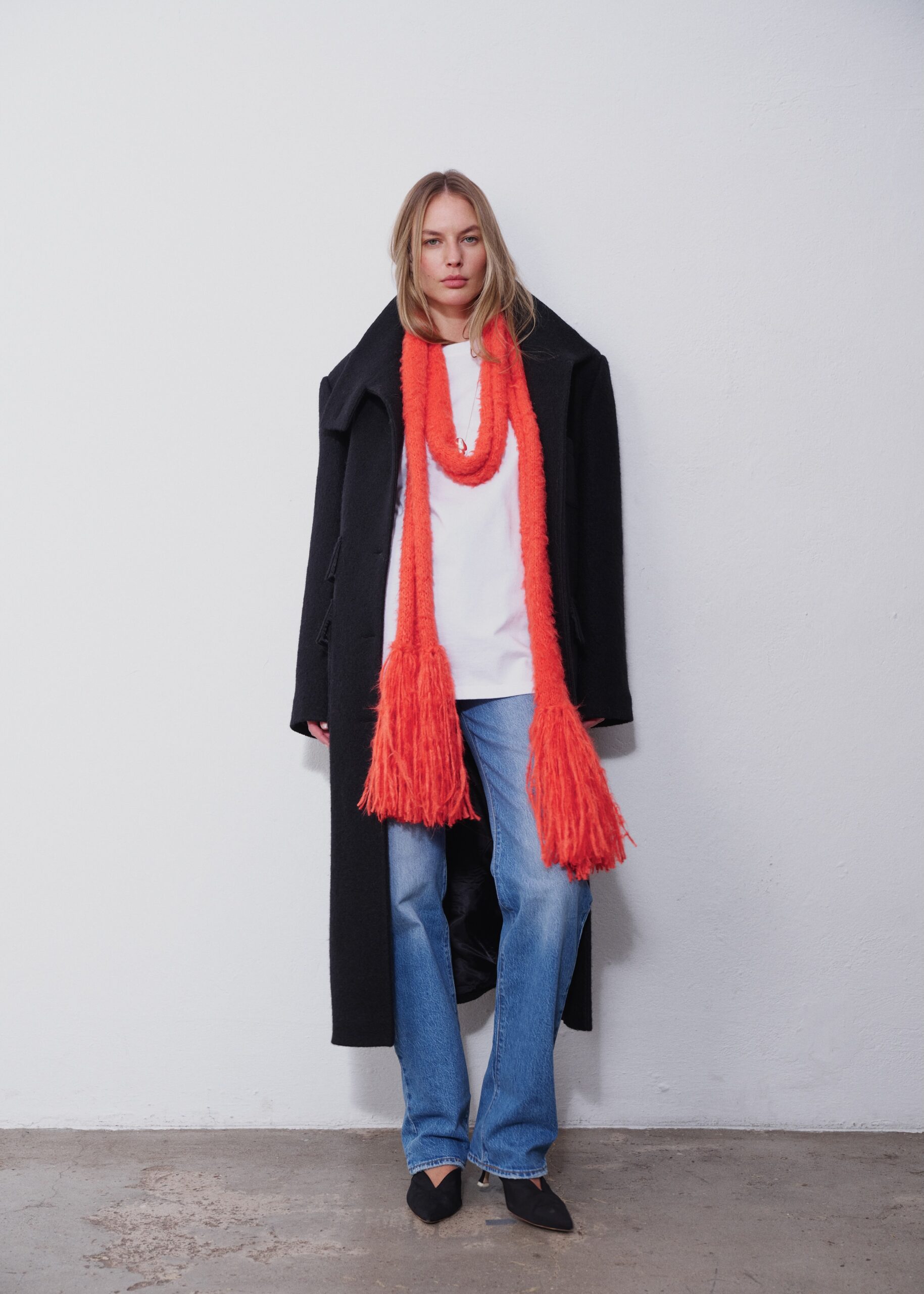 Tatum Black Wool Coat 2.0 - obrazek 7