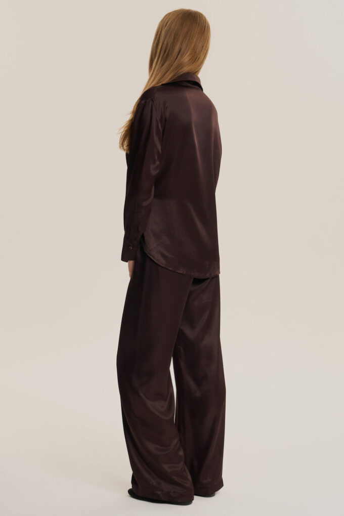 Koszula Zelia Satin Brown