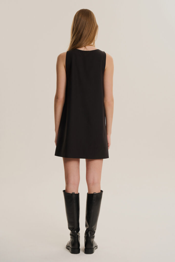 Sukienka Ines Dark Chocolate Wool - obrazek 3