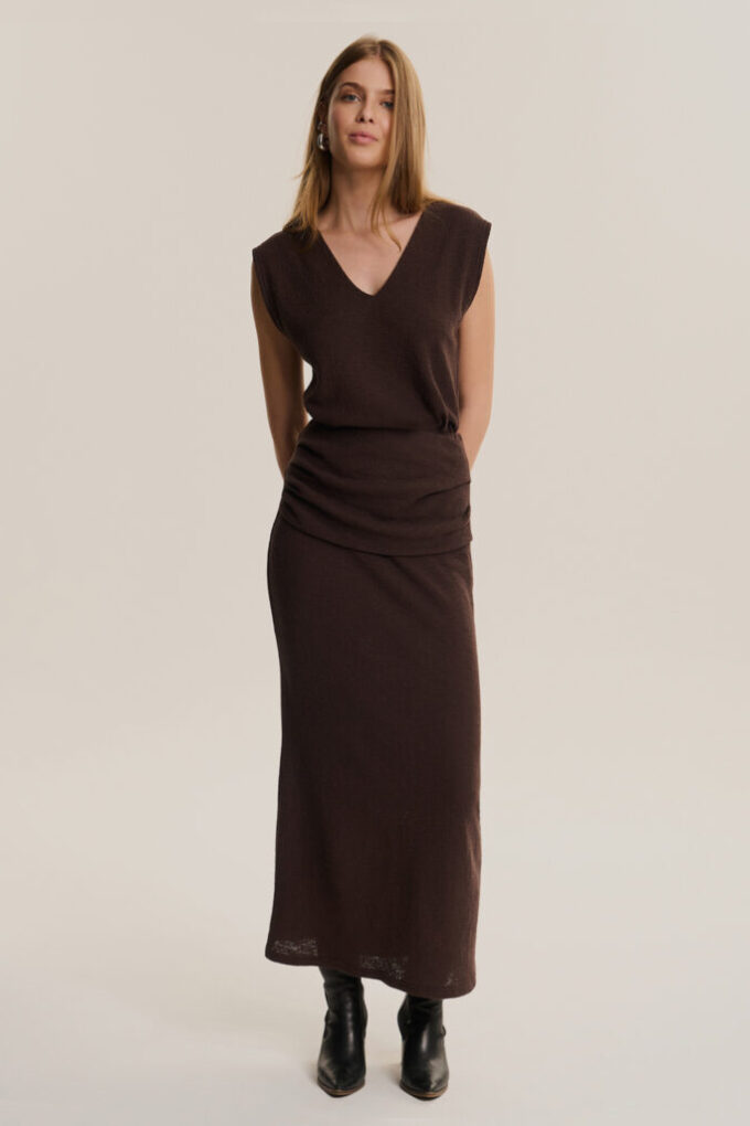 Kamizelka Margot Brown