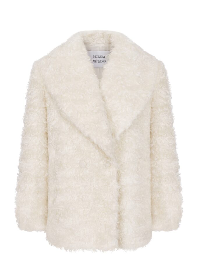 Stephanie Mohair Fur Coat