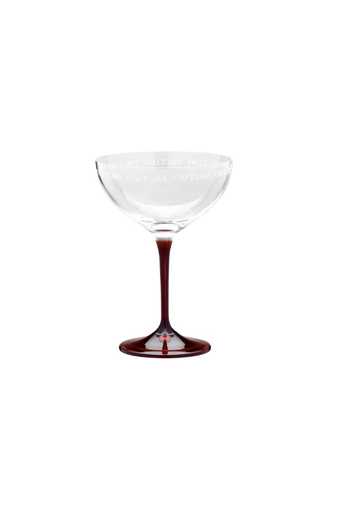 I Love You Champagne Glass