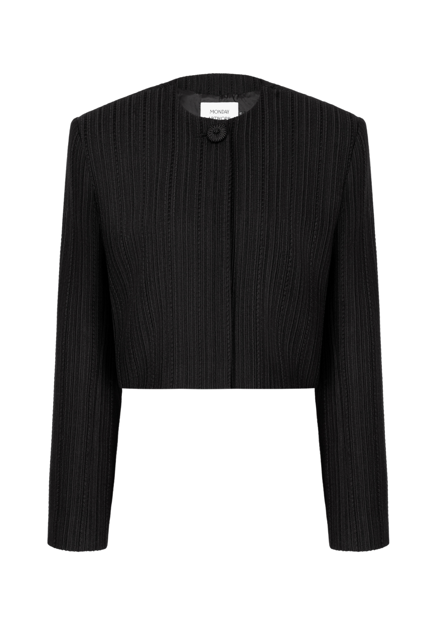 Clara Black Cropped Blazer