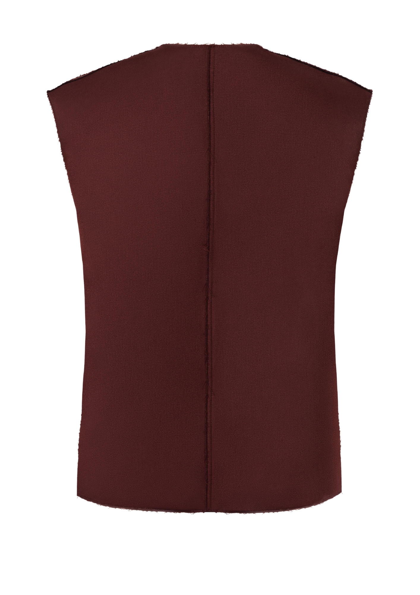 Edith Burgundy Oversized Vest - obrazek 2