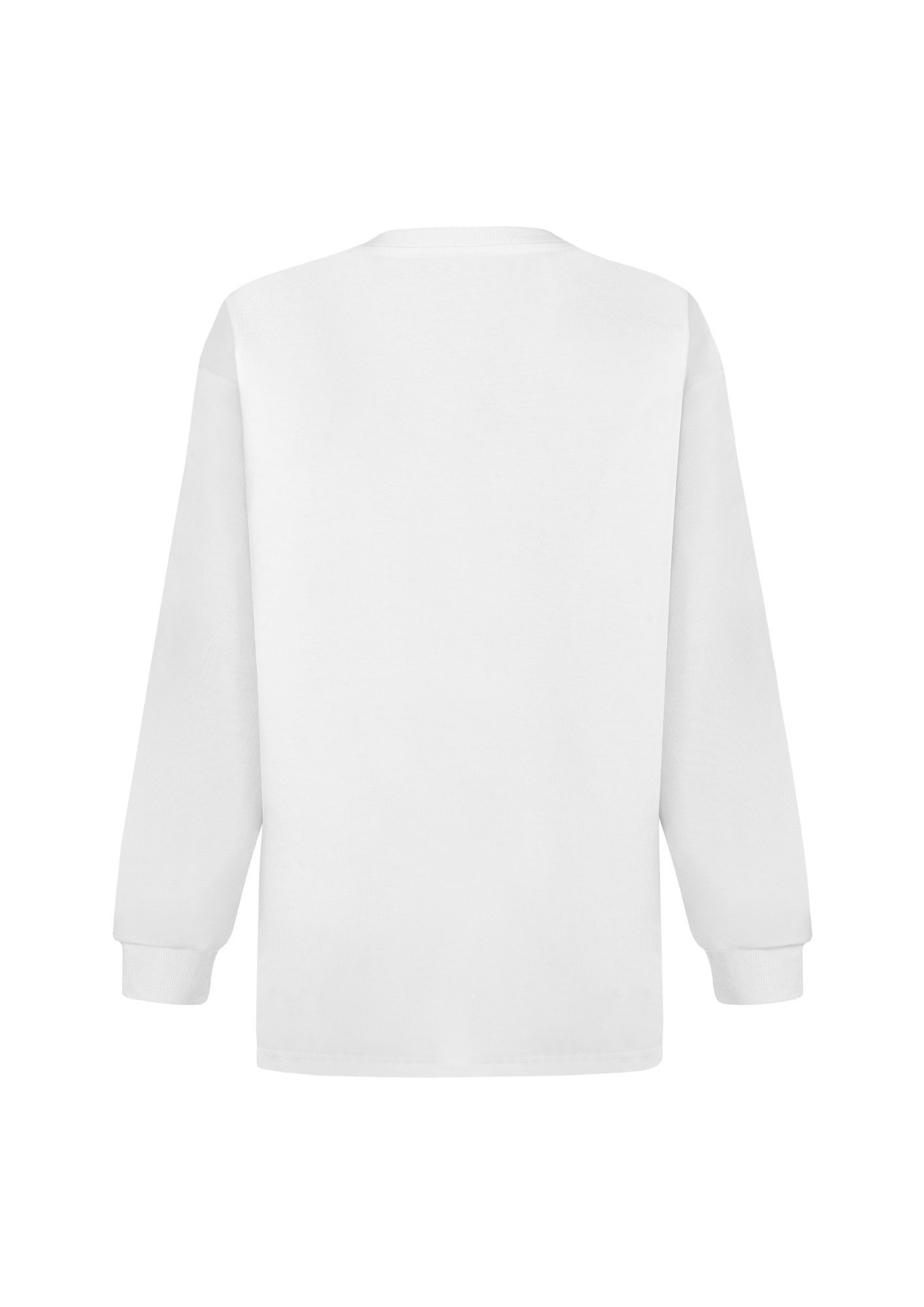 Jonathan White Oversized Longsleeve - obrazek 2