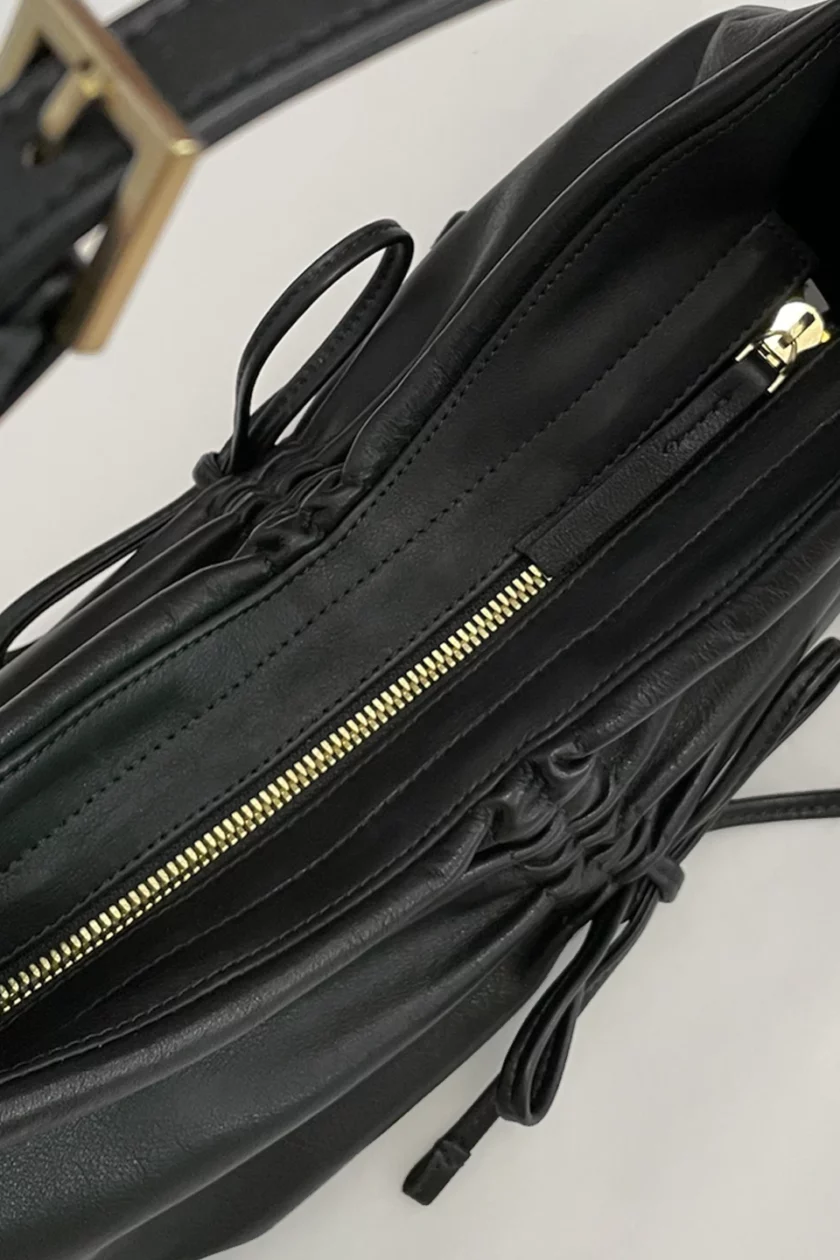 Atom Dia Bow Bag Czarny - obrazek 3