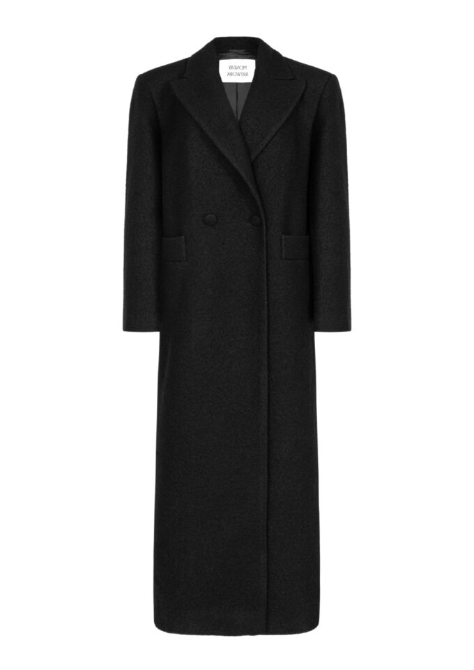 Rowan Black Wool Coat