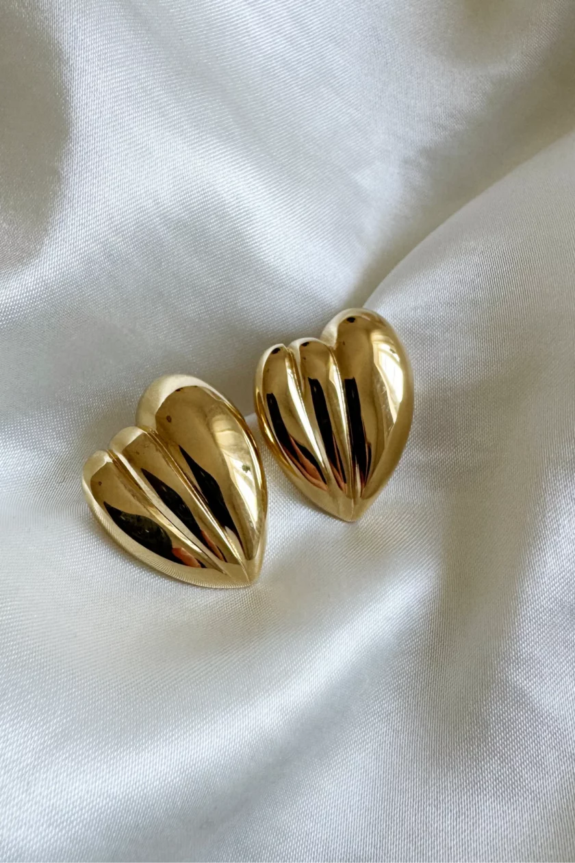 Amore Gold Earrings - obrazek 2