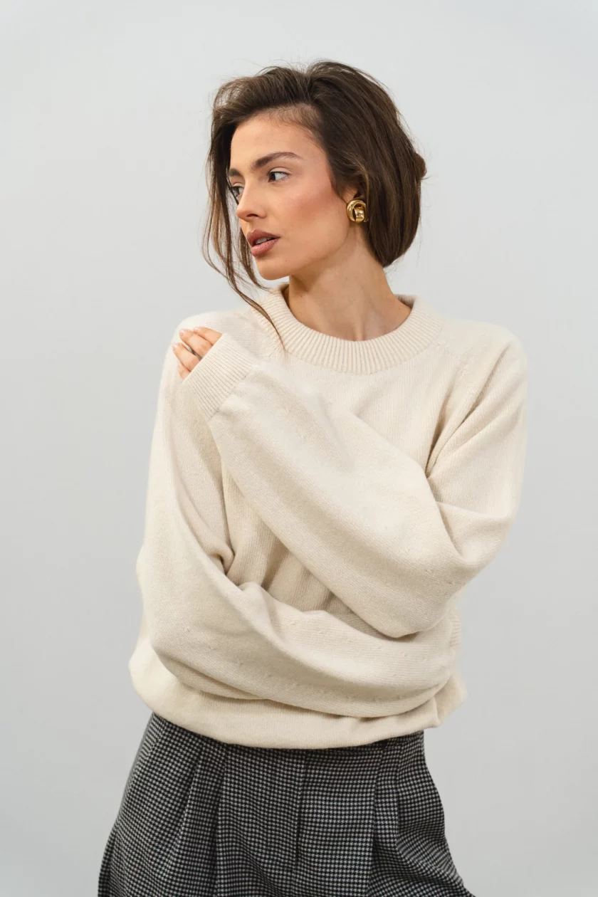 Sweter 01 Krem - obrazek 2
