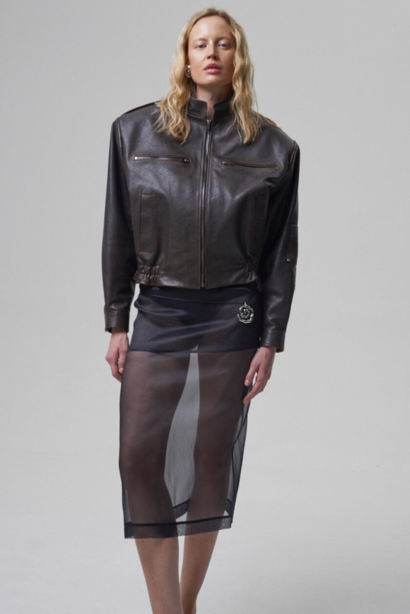 Gaiete Retro Bomber Jacket - obrazek 3