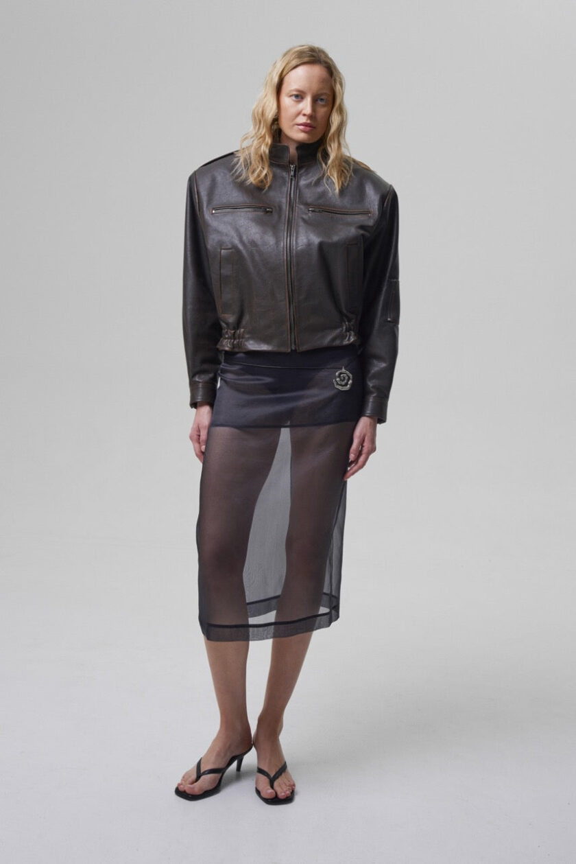 Gaiete Retro Bomber Jacket - obrazek 5
