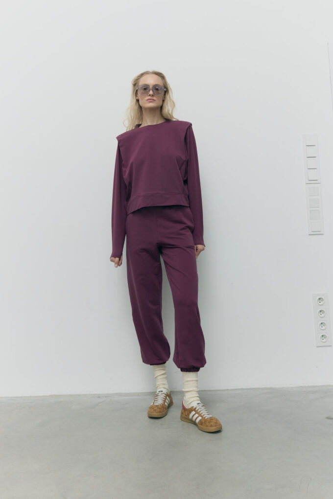 Spodnie Dresowe Sexy Joggers Mauve Wine