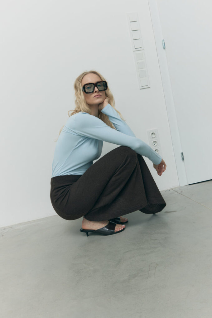 Spódnica Cocoon Choclate Wełna