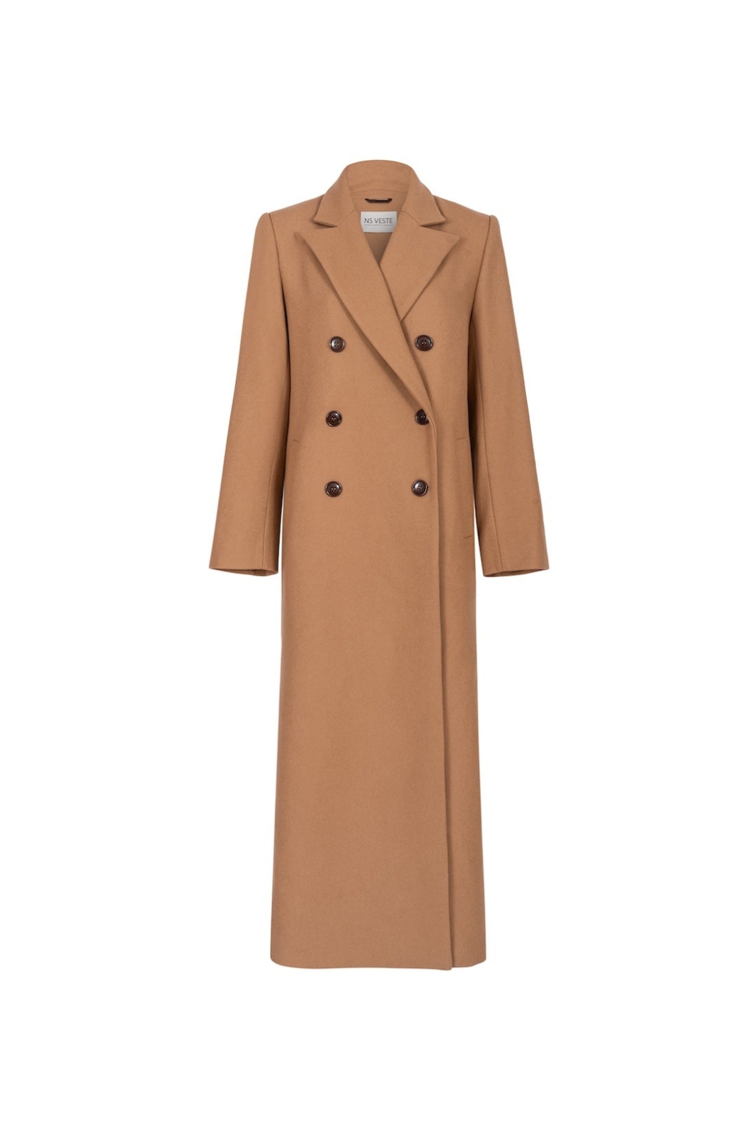 Jalousie Straight Coat in Caramel
