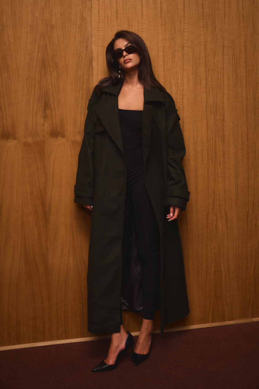Colette Coat Olive - obrazek 2