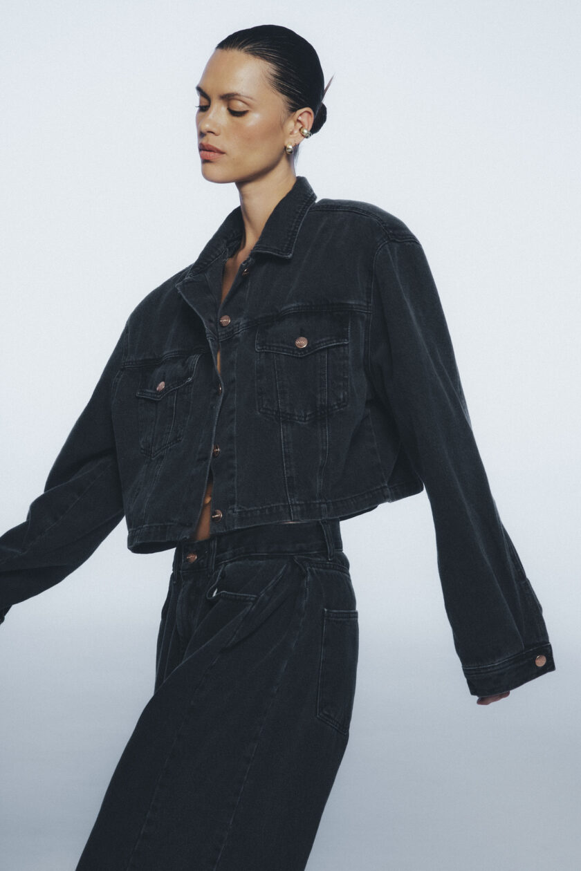 Kurtka Ian Vintage Black - obrazek 2