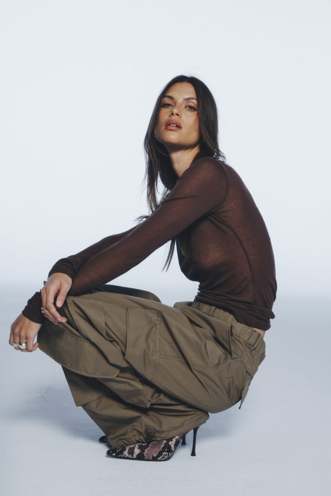 Longsleeve Sheer Brown