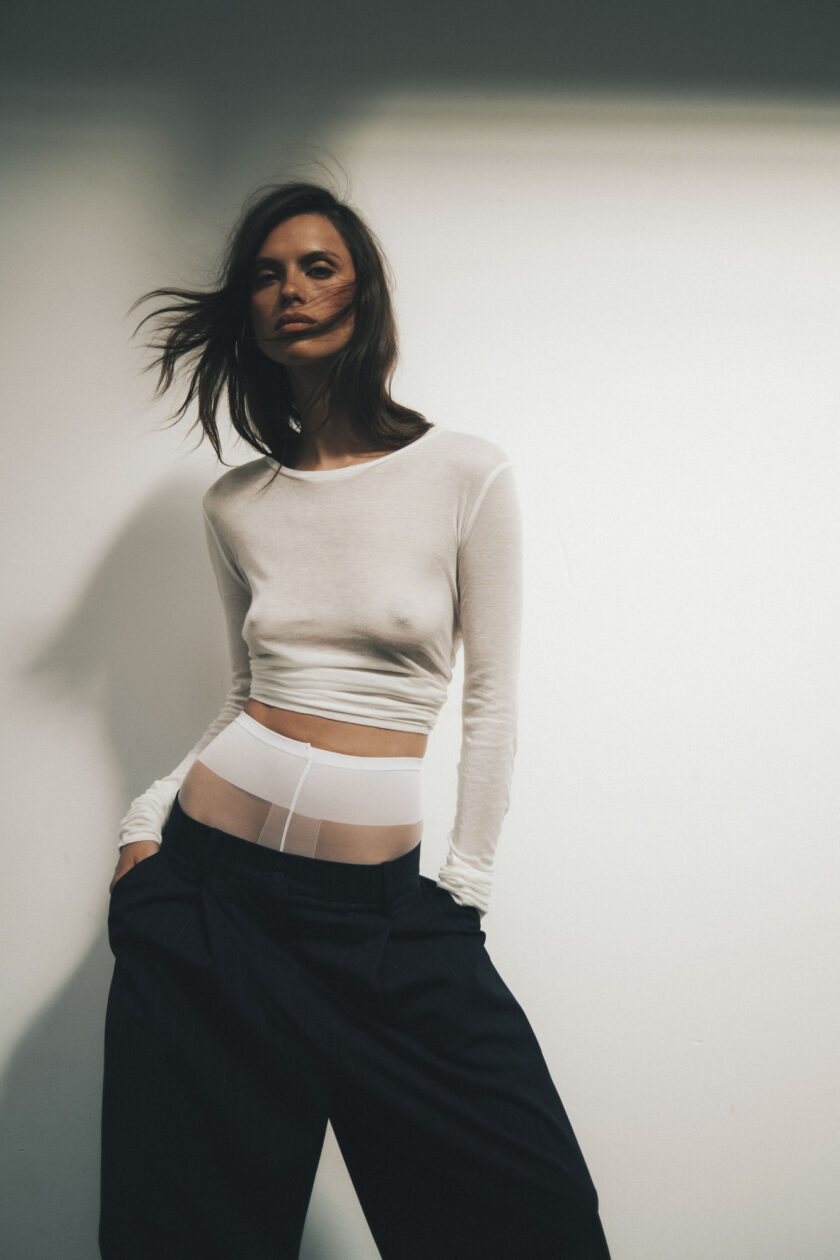 Longsleeve Sheer White