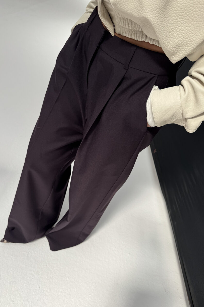 Spodnie Deep Burgundy - obrazek 4