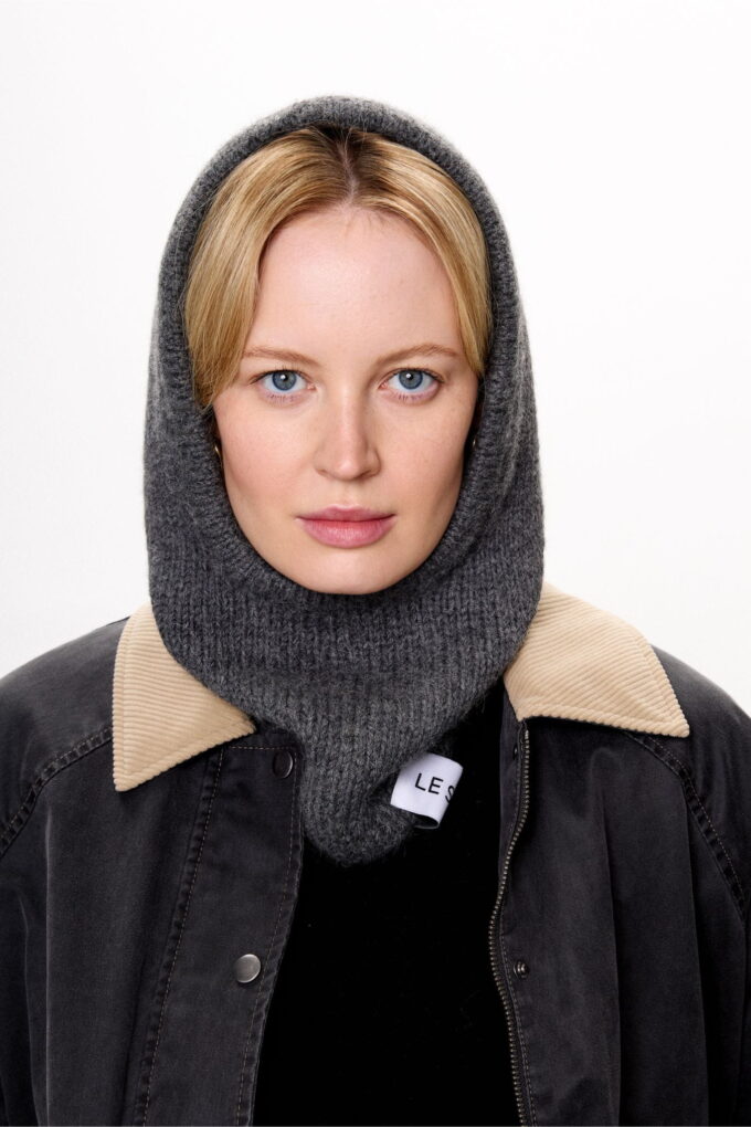 Grey Alpaca Balaclava