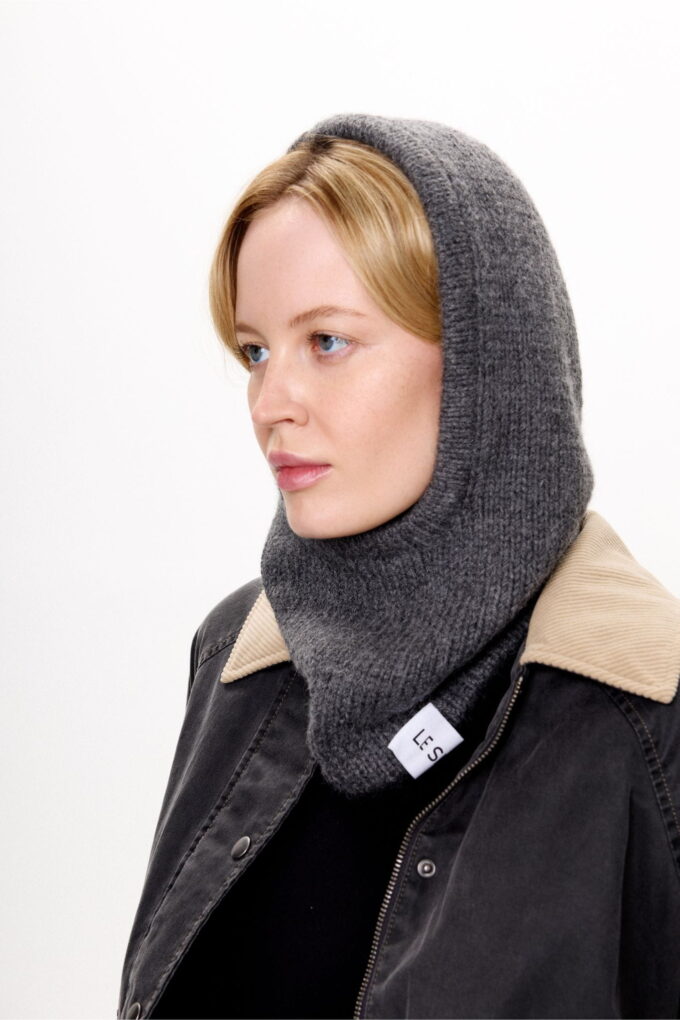 Grey Alpaca Balaclava