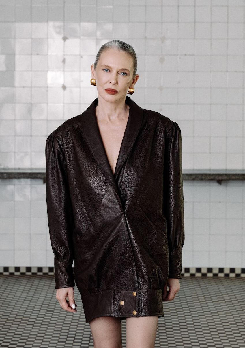 Passion Retro It Girl Jacket in Chocolate Texture - obrazek 6