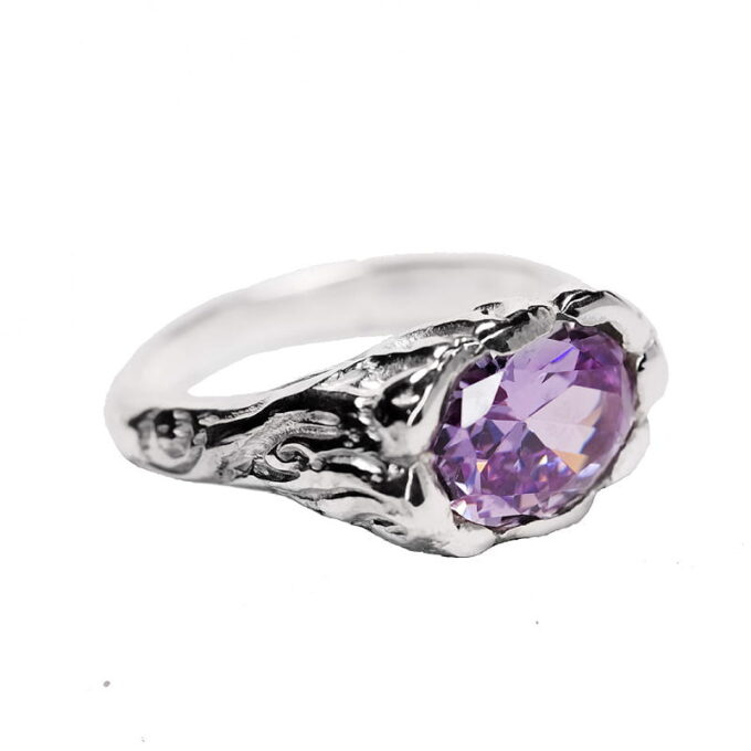Pierścionek Srebrny Xanadu Lavender Dream