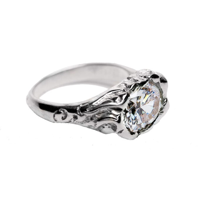 Pierścionek srebrny Xanadu Snow White