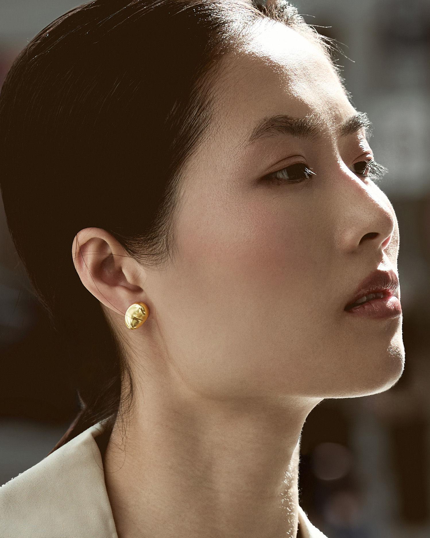 Kolczyki Hydra Small Gold - obrazek 3