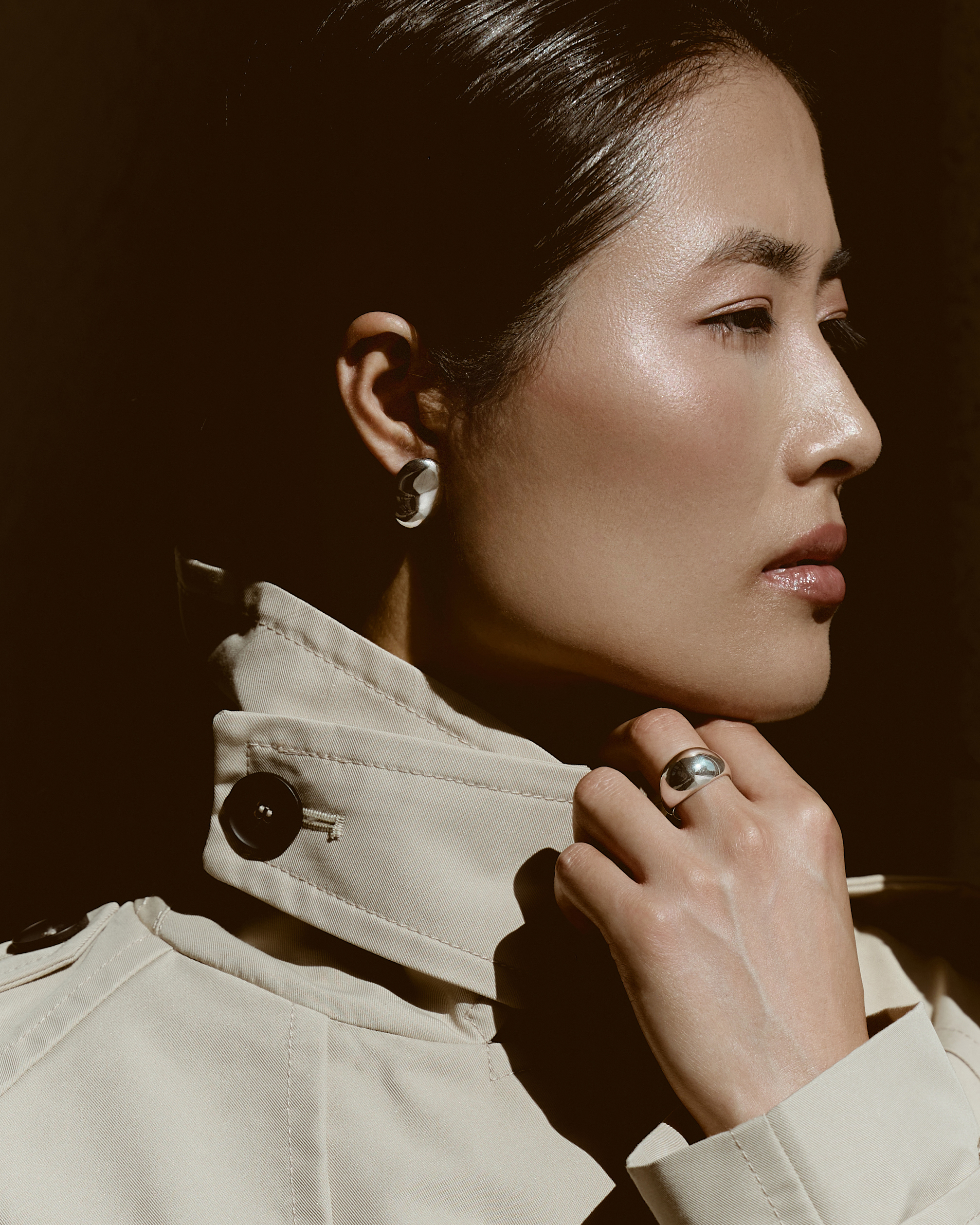 Kolczyki Hydra Large Silver - obrazek 2