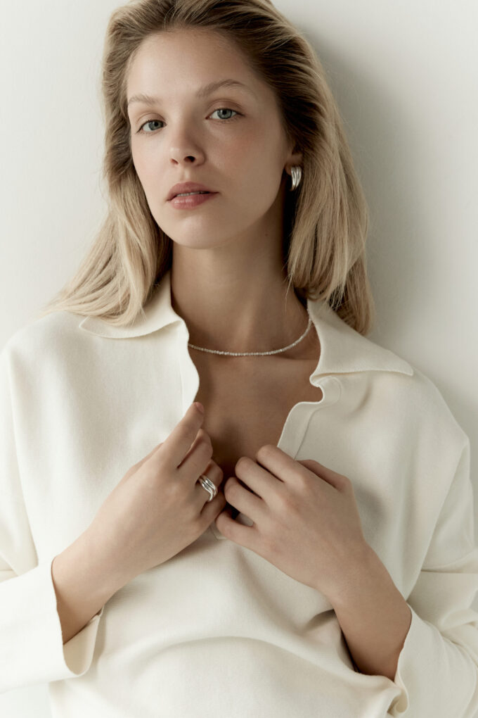 Kolczyki Venus Large Silver