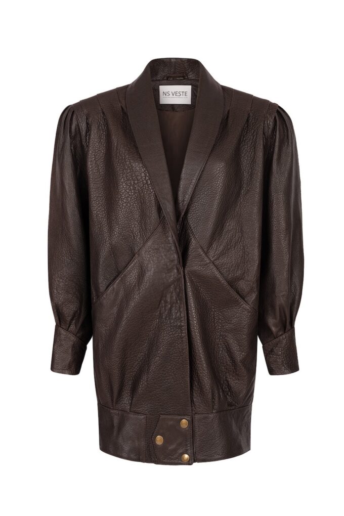 Passion Retro It Girl Jacket in Chocolate Texture