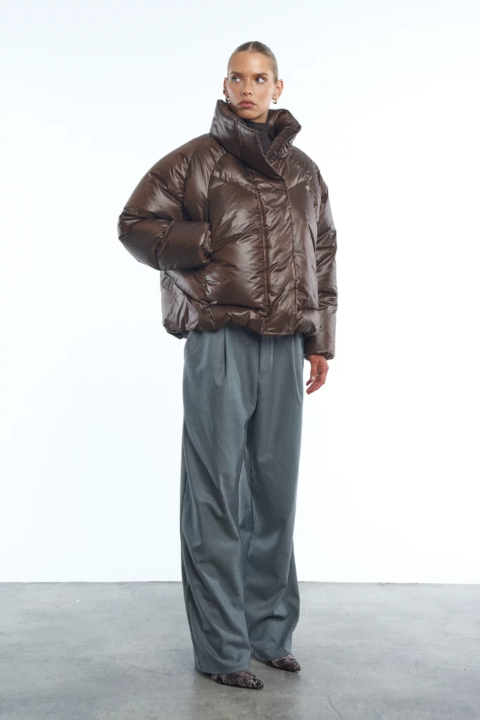 Kurtka Puchowa Nord Brown