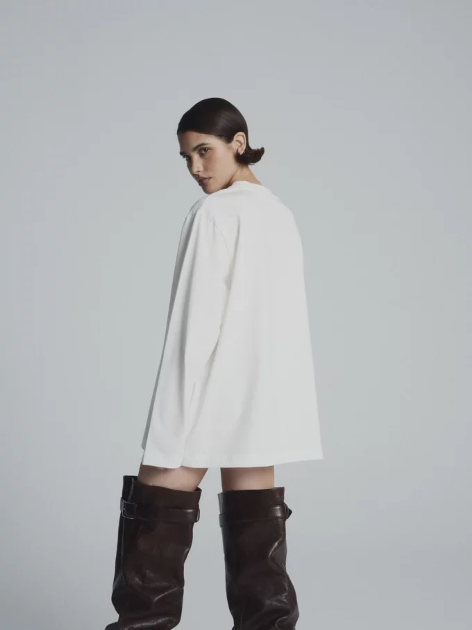 Longsleeve Scull Offwhite