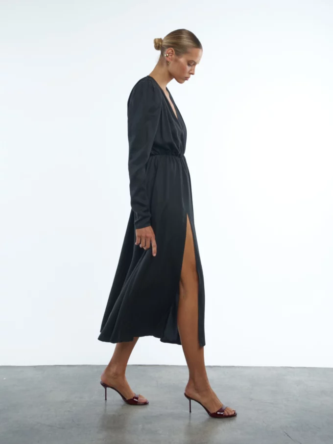 Sukienka Dahlia Satin Black