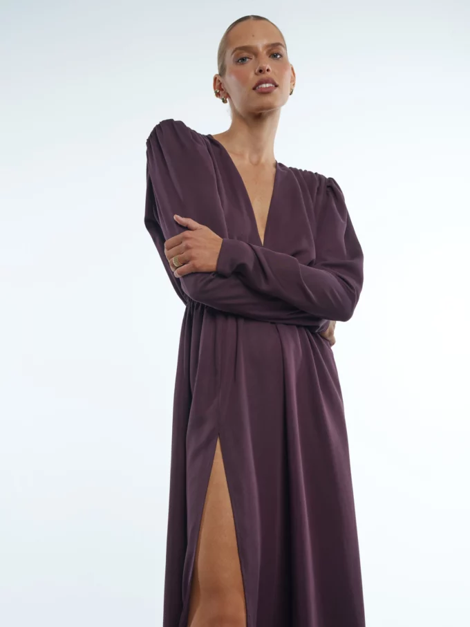 Sukienka Dahlia Satin Burgundy