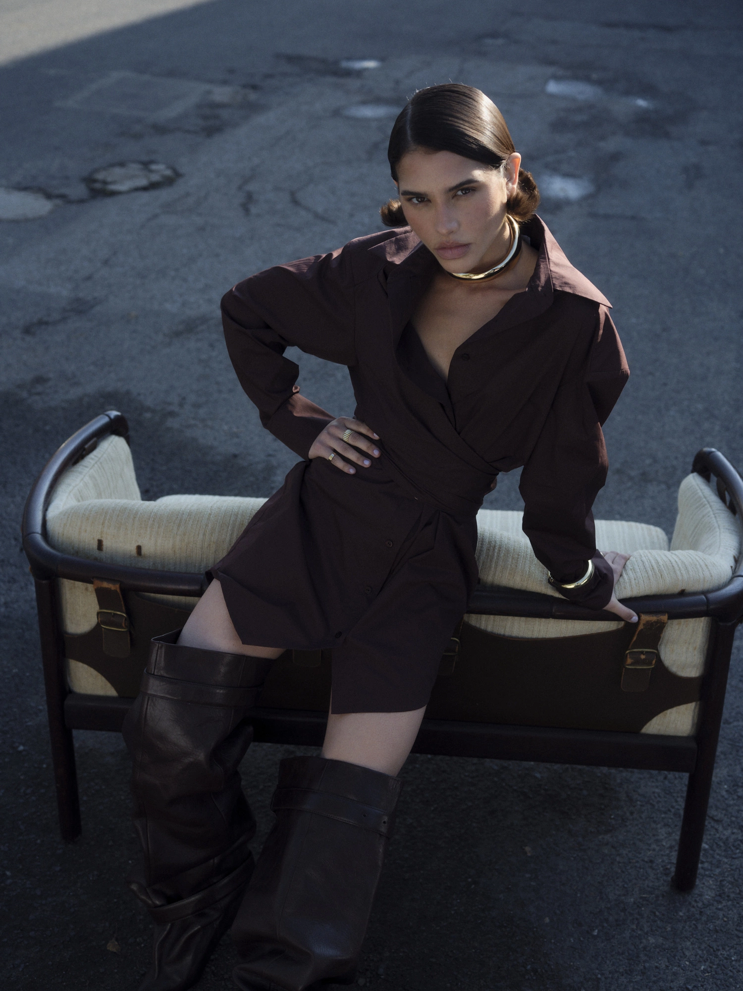 Sukienka Reeve Brown - obrazek 5